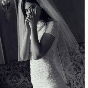 BRAND NEW: Ronny Kobo Cici Ruched Stretch Lace Mini Dress